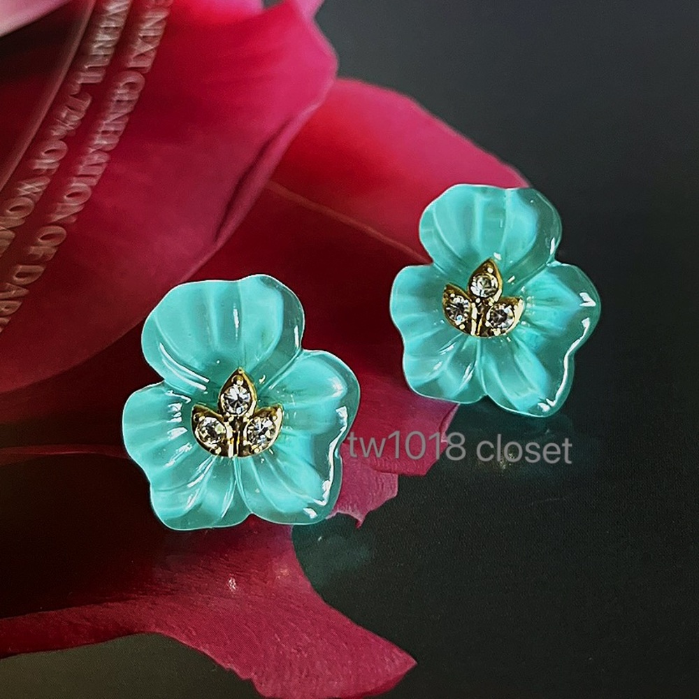 Alexis Bittar Pansy Lucite Petite Post Earring - Picture 1 of 5
